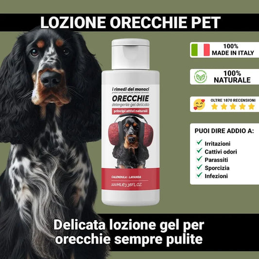 Orecchie Detergente Gel  Per animali domestici 100 ml