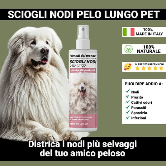 Sciogli Nodi Pelo Lungo Per animali domestici 250 ml